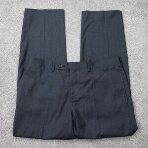 LAUREN Ralph Lauren Pants Mens 34x30 Gray‎ Flat Front Polyester/Rayon Straight